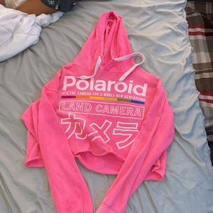 women’s medium polaroid cropped hoodie